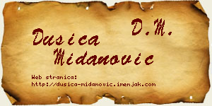 Dušica Midanović vizit kartica